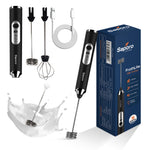 FrothLite Electric Milk Frother, Rechargeable & 3 Speed Settings