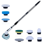 Electric Spin Scrubber Cleaning Brush - 9 Replaceable Brush Heads