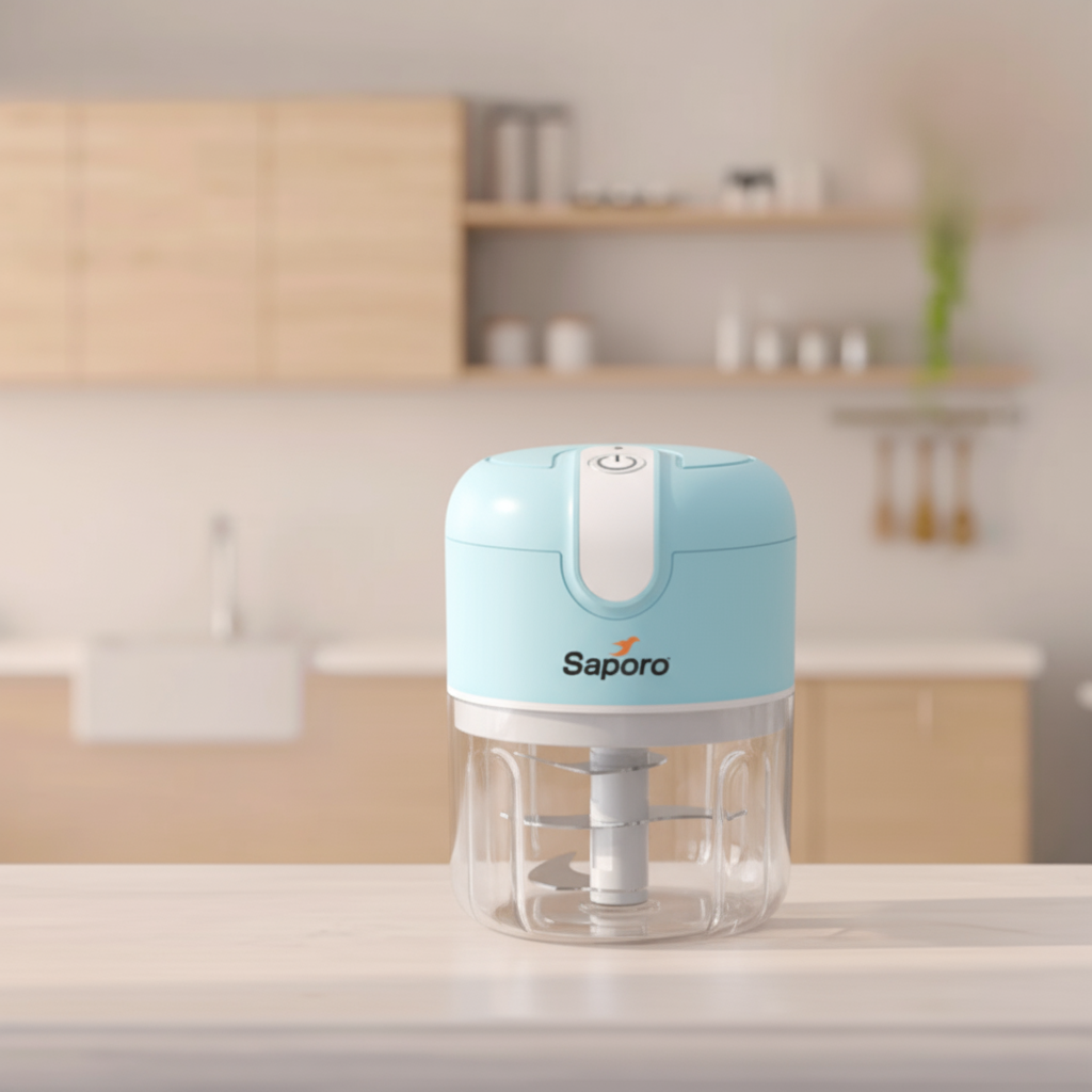 Saporo Strike Mini Rechargeable Vegetable Chopper: Big Performance in a Tiny Package