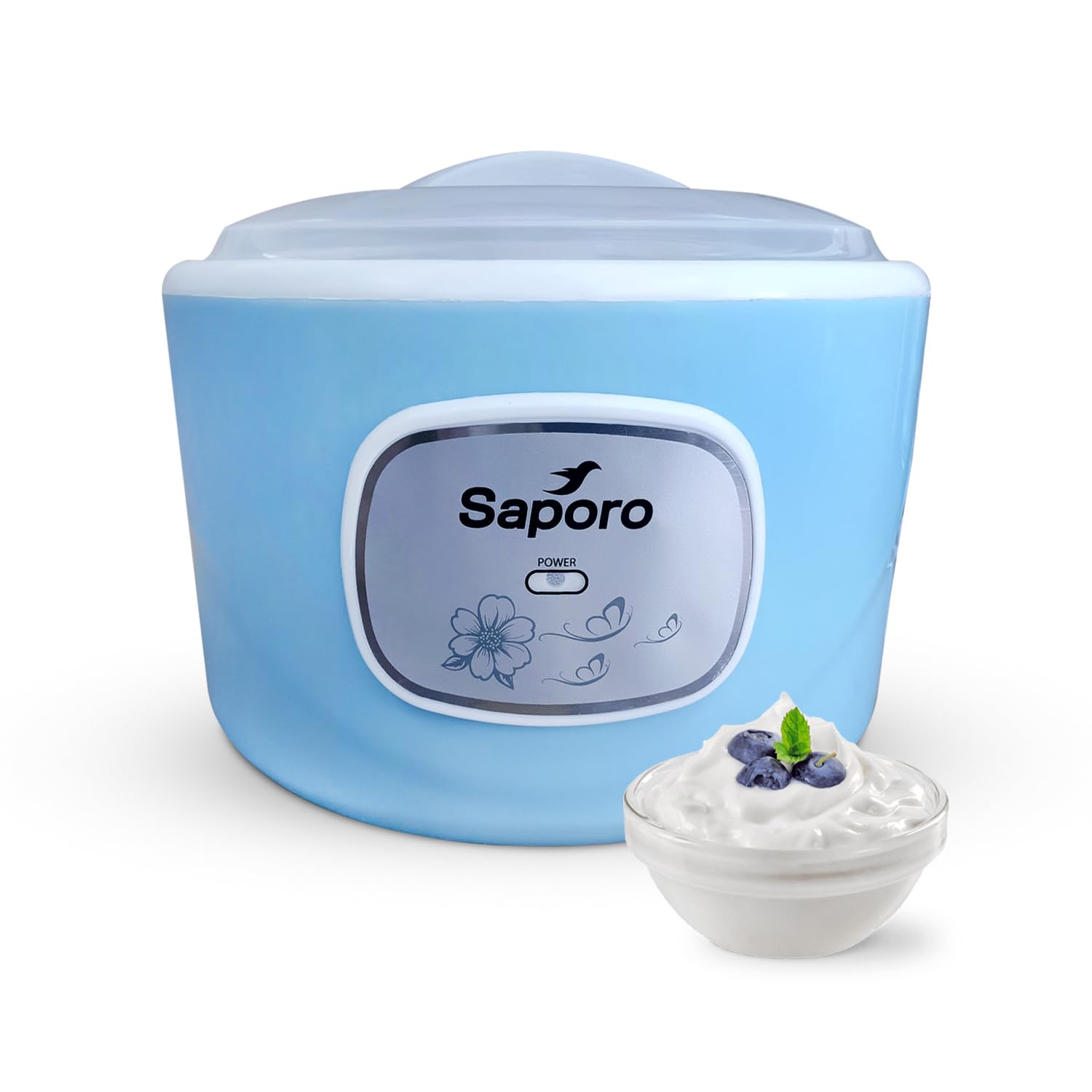 Saporo FitCurd Probiotic Curd Maker Machine 1.2L, Automatic Yogurt & Curd Maker for Kitchen, Auto Temperature Control, 304 Stainless Steel Inner Pot, Storage Lid, Dual Deck Seal