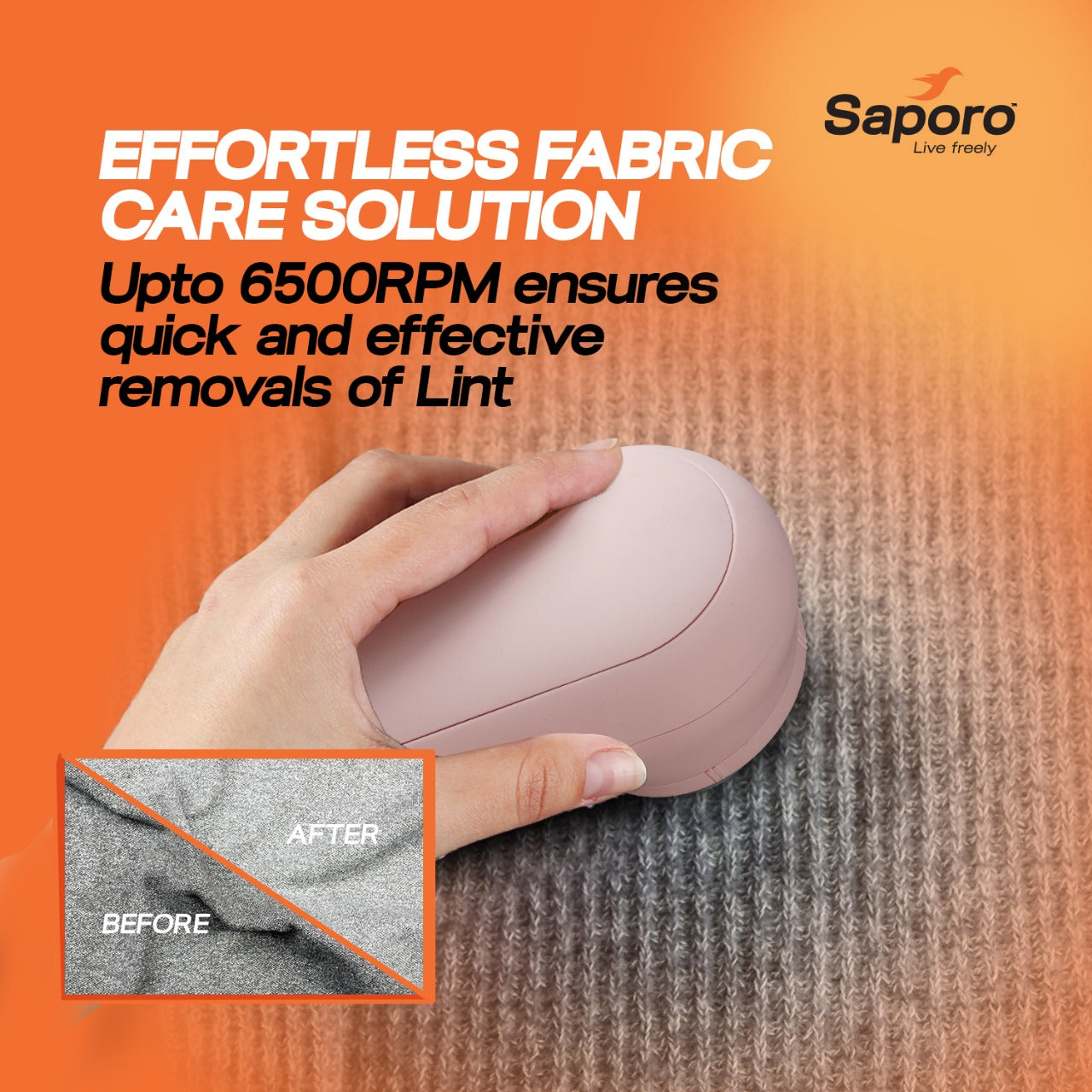 Saporo SLR 3706 Rechargeable Lint Remover