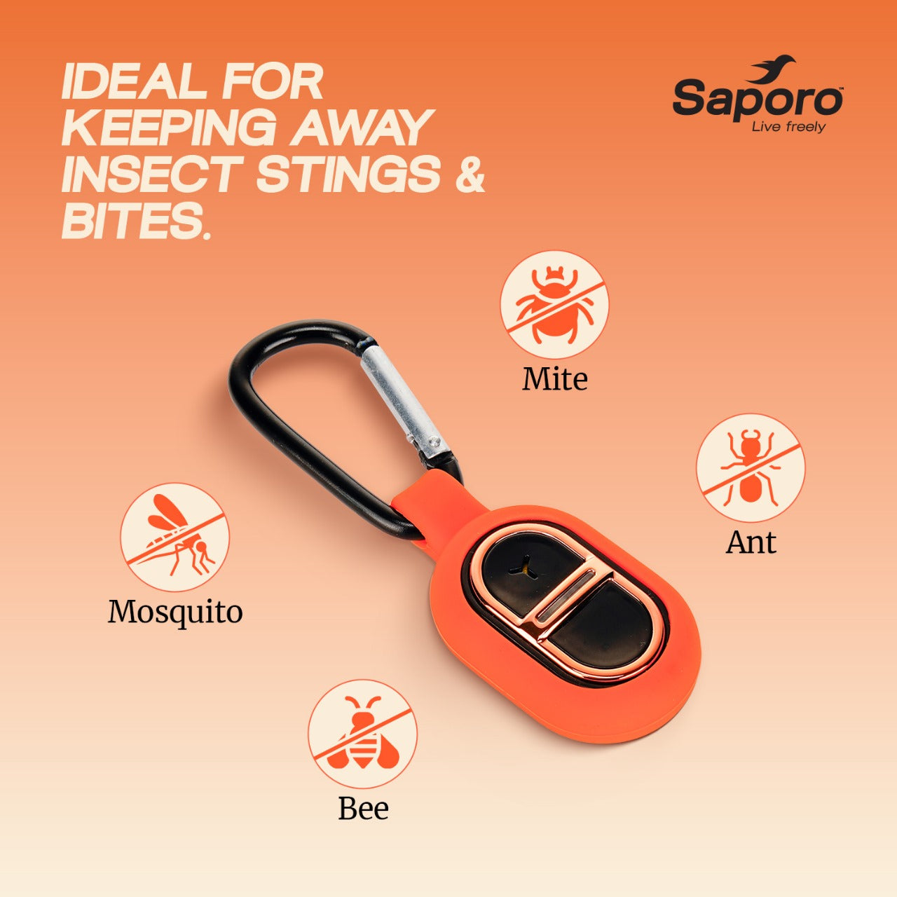 UltraZap Mosquito Repellent with 7 modes & Easy to Attach Keychain Hook