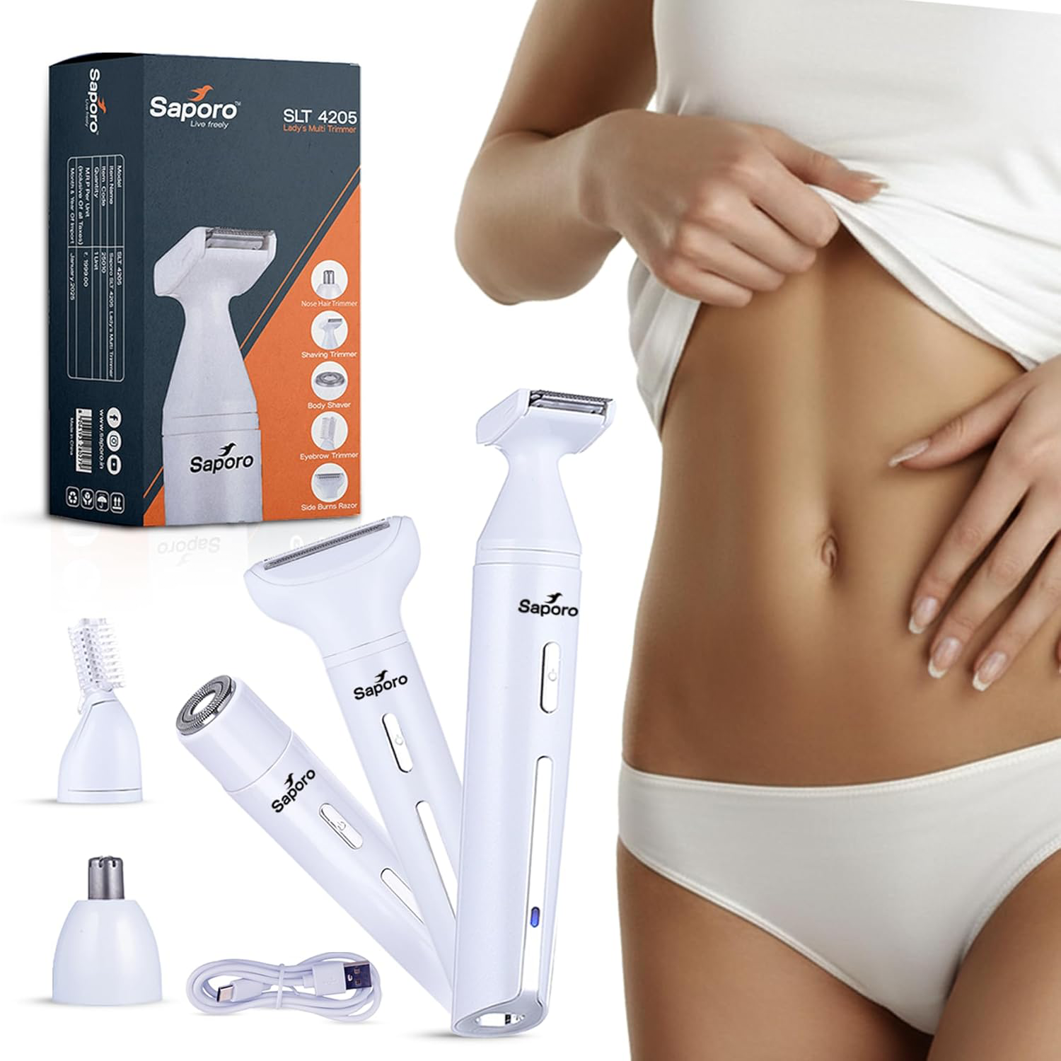 5-in-1 Rechargeable Multi Trimmer for Women -  SLT 4205